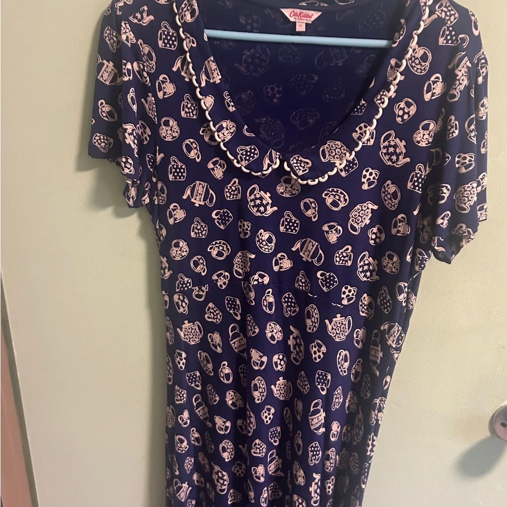 Cath Kidston Navy and white teacup tea Dress. Very rare. - Picture 1 of 3
